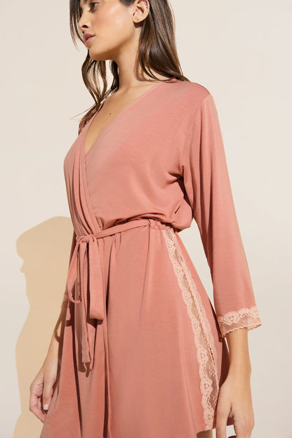 Eberjey Flora TENCEL™ Modal 3/4 Sleeve Robe
