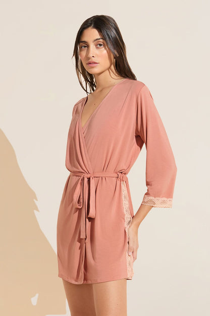 Eberjey Flora TENCEL™ Modal 3/4 Sleeve Robe